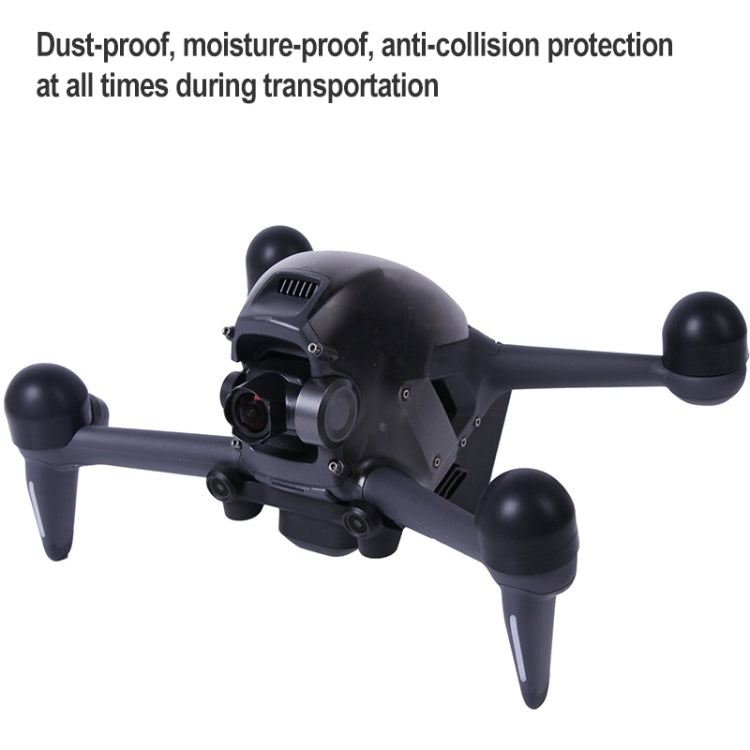 Sunnylife FV-Q9308 4 PCS Motor Protective Cover Motors Silicone Cap Protector for DJI FPV (Black) - by Sunnylife | Online Shopping UK | buy2fix
