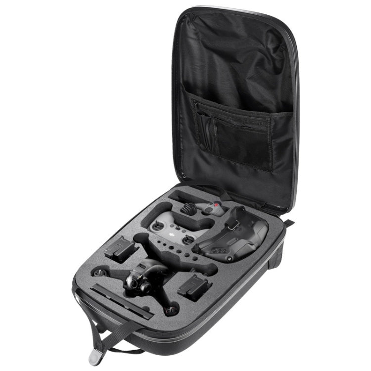 Waterproof Backpack Shoulders Turtle Hard Case Storage Box Outdoor Travel Bag for DJI FPV(Dark Gray) - Case & Bags by buy2fix | Online Shopping UK | buy2fix