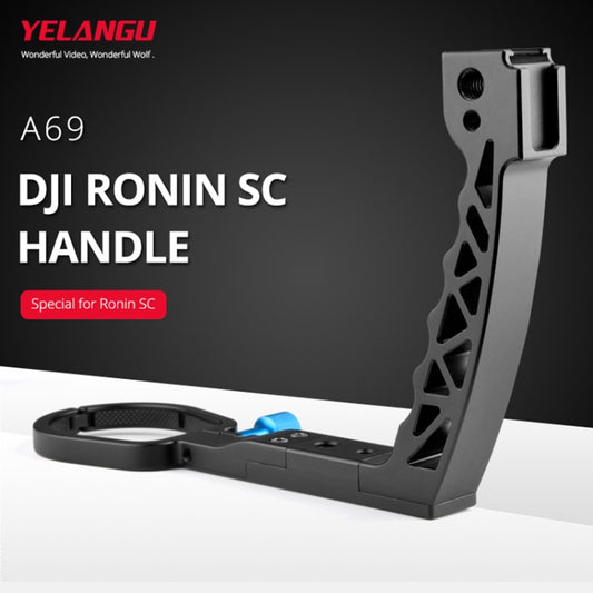 YELANGU A69 Lifting Handle Pot Handheld Stabilizer Extension Mount for DJI Ronin SC (Black) - by YELANGU | Online Shopping UK | buy2fix