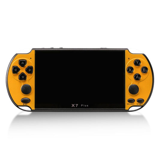 X7 Plus Retro Classic Games Handheld Game Console with 5.1 inch HD Screen & 8G Memory, Support MP4 / ebook(Yellow) by buy2fix