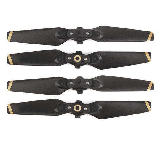 2 Pairs 4730F Foldable Quick-Release CW / CCW Propellers for DJI Spark(Gold) by buy2fix