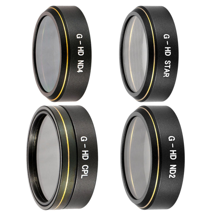 4 in 1 HD Drone Star Effect + ND2 + ND4 + CPL Lens Filter Kits for DJI Phantom 4 Pro - by buy2fix | Online Shopping UK | buy2fix