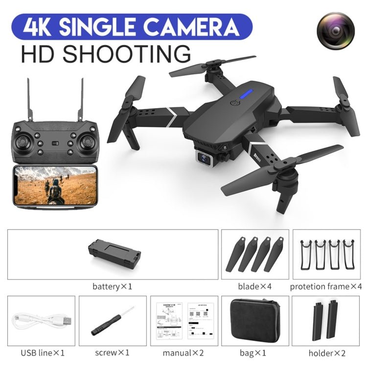 LS-E525 4K Single HD Camera Mini Foldable RC Quadcopter Drone Remote Control Aircraft(Black) - RC Aircrafts by buy2fix | Online Shopping UK | buy2fix