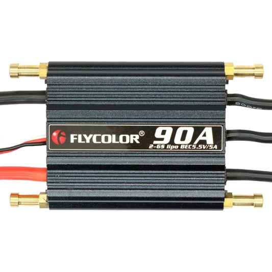 Flycolor Flymoster Series 90A 2-6S Waterproof Electronic Speed Controller for RC Boat by buy2fix