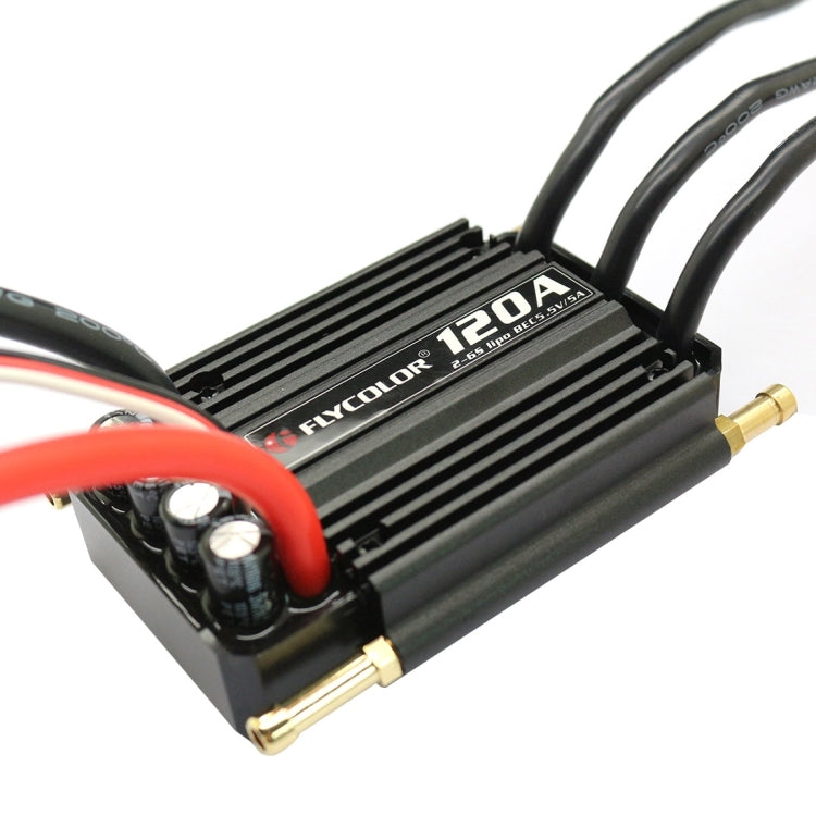 Flycolor Flymoster Series 120A 2-6S Waterproof Electronic Speed Controller for RC Boat by buy2fix