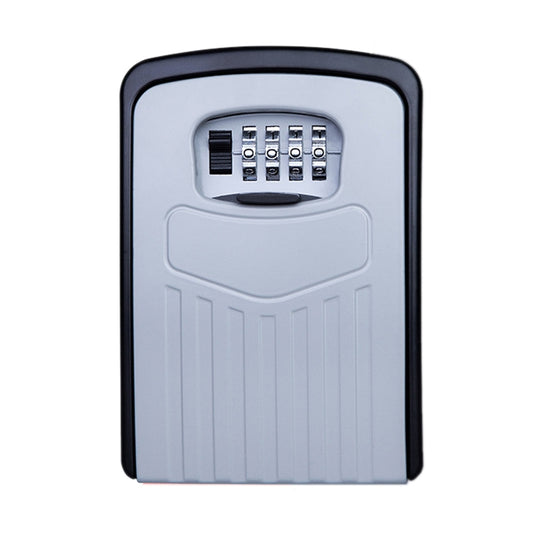 Large Password Lock Metal Storage Box Villa Security Box Wall Cabinet Safety Box(Grey) by buy2fix