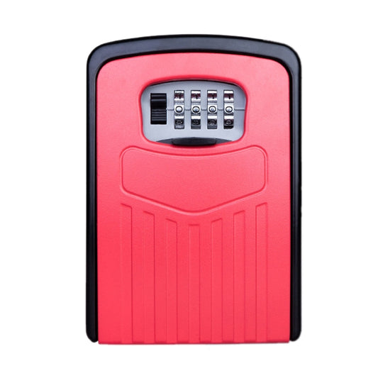 Large Password Lock Metal Storage Box Villa Security Box Wall Cabinet Safety Box(Red) by buy2fix