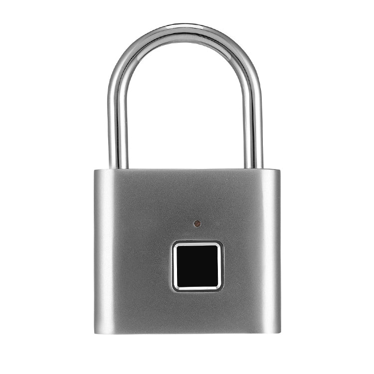 Stainless Steel Automatic Intelligent Fingerprint Padlock Electronic Lock, 10 Fingerprint Edition(Silver) - Padlocks by buy2fix | Online Shopping UK | buy2fix
