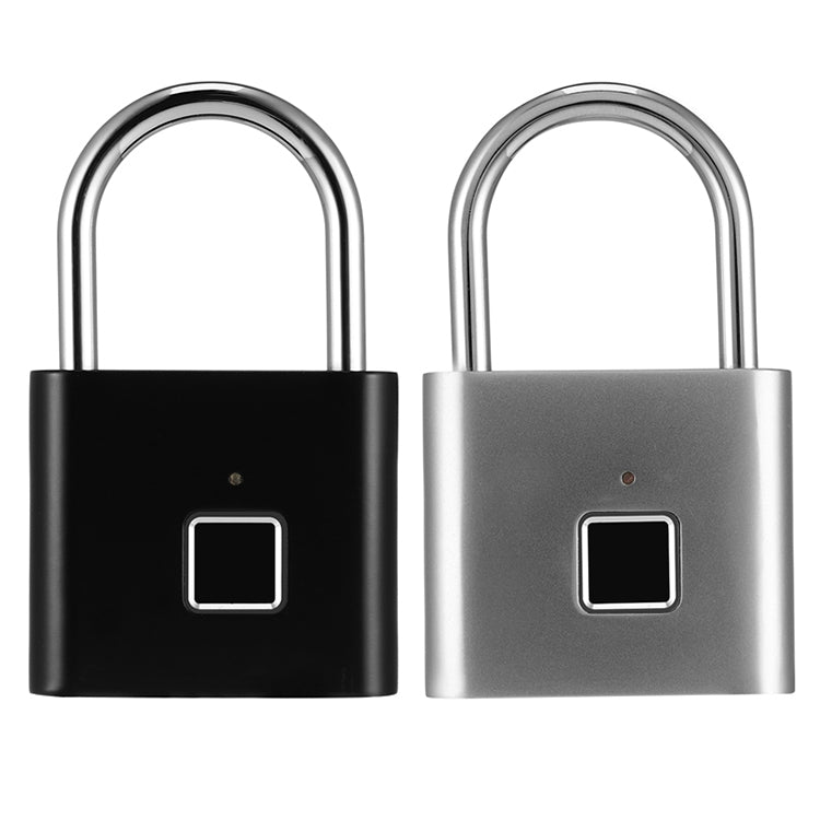Stainless Steel Automatic Intelligent Fingerprint Padlock Electronic Lock, 10 Fingerprint Edition(Silver) - Padlocks by buy2fix | Online Shopping UK | buy2fix