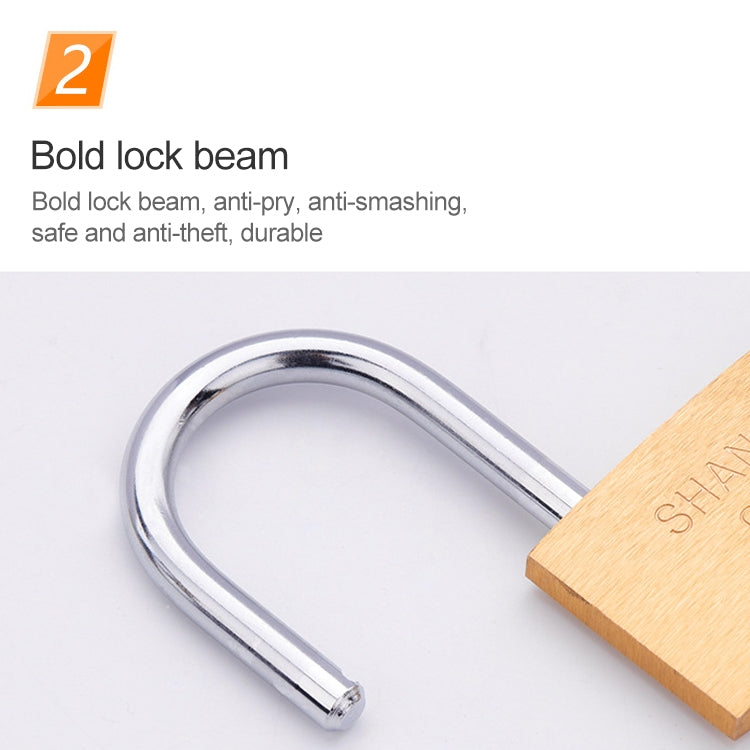 Copper Padlock Small Lock, Style: Short Lock Beam, 25mm Not Open - Padlocks by buy2fix | Online Shopping UK | buy2fix