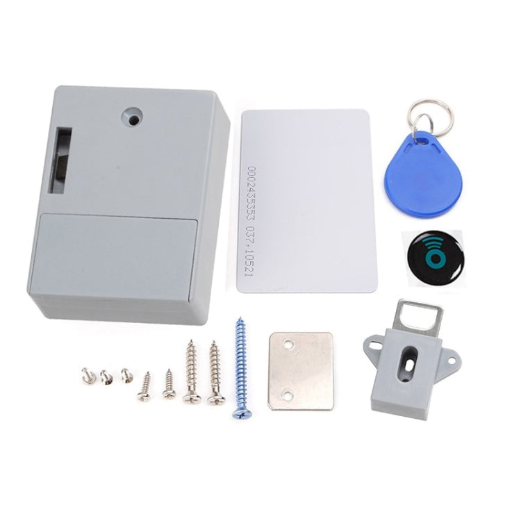 T3 ABS Magnetic Card Induction Lock Invisible Bilateral Open Cabinet Door Lock (Grey) - Padlocks by buy2fix | Online Shopping UK | buy2fix