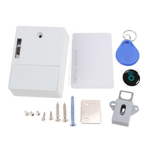 T3 ABS Magnetic Card Induction Lock Invisible Bilateral Open Cabinet Door Lock (White) by buy2fix