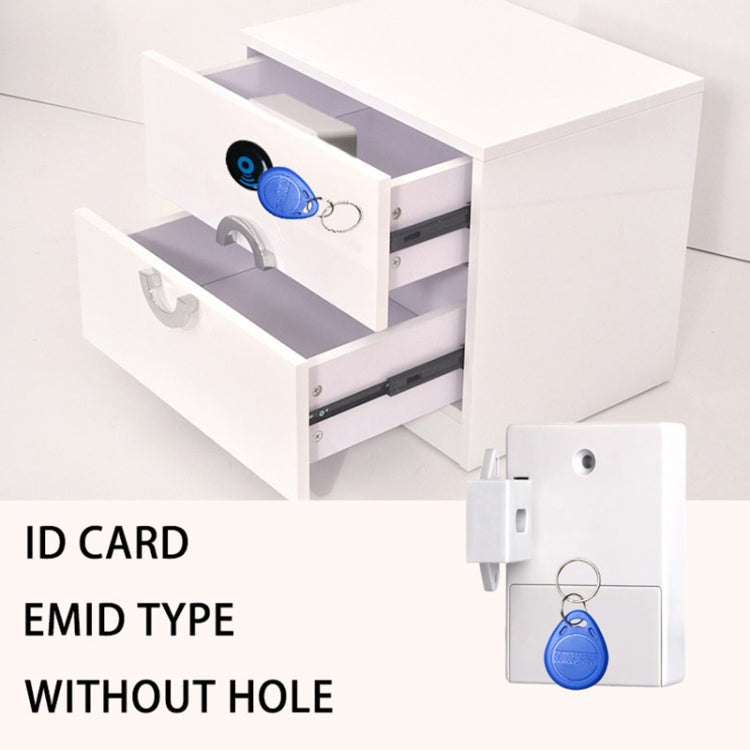 T3 ABS Magnetic Card Induction Lock Invisible Bilateral Open Cabinet Door Lock (Grey) - Padlocks by buy2fix | Online Shopping UK | buy2fix