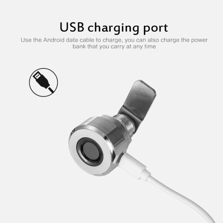 T21F Micro USB Charging Zinc Alloy Smart Single Open Fingerprint Drawer Lock File Cabinet Lock - Door Locks & Cabinet Locks by buy2fix | Online Shopping UK | buy2fix