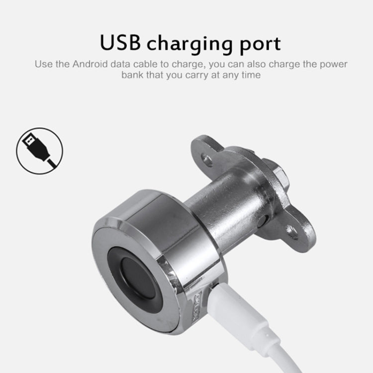 T23F Micro USB Charging Zinc Alloy Smart Triple Linkage Open Fingerprint Drawer Lock File Cabinet Lock - Door Locks & Cabinet Locks by buy2fix | Online Shopping UK | buy2fix