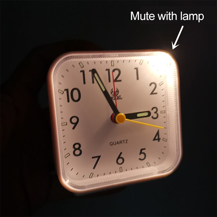 Square Mute Alarm Clock Mini Bedside Office Electronic Clock(White) - Alarm Clocks by buy2fix | Online Shopping UK | buy2fix