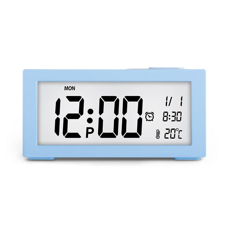 Automatic Night Light Electronic Clock Large Screen Adjustable Backlight Alarm Clock (Blue) - Alarm Clocks by buy2fix | Online Shopping UK | buy2fix