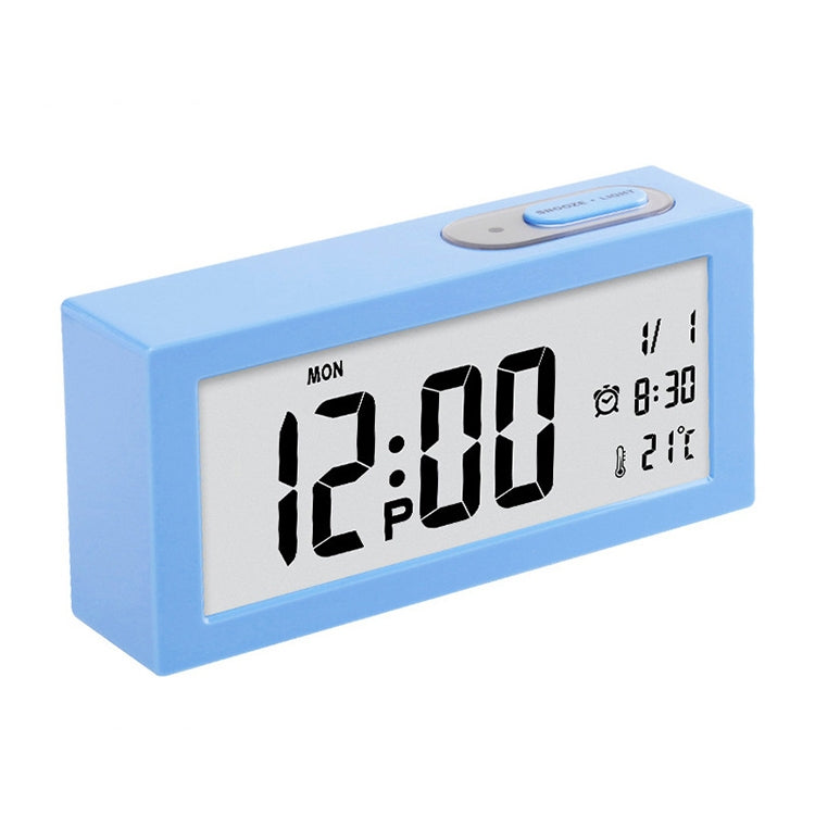 Automatic Night Light Electronic Clock Large Screen Adjustable Backlight Alarm Clock (Blue) - Alarm Clocks by buy2fix | Online Shopping UK | buy2fix