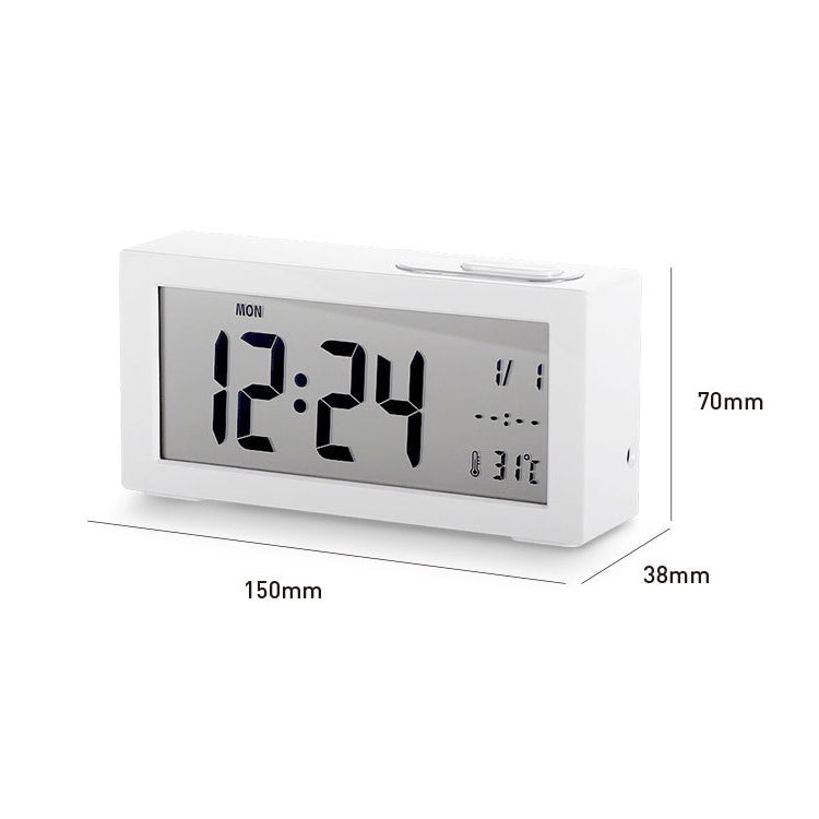 Automatic Night Light Electronic Clock Large Screen Adjustable Backlight Alarm Clock (Blue) - Alarm Clocks by buy2fix | Online Shopping UK | buy2fix