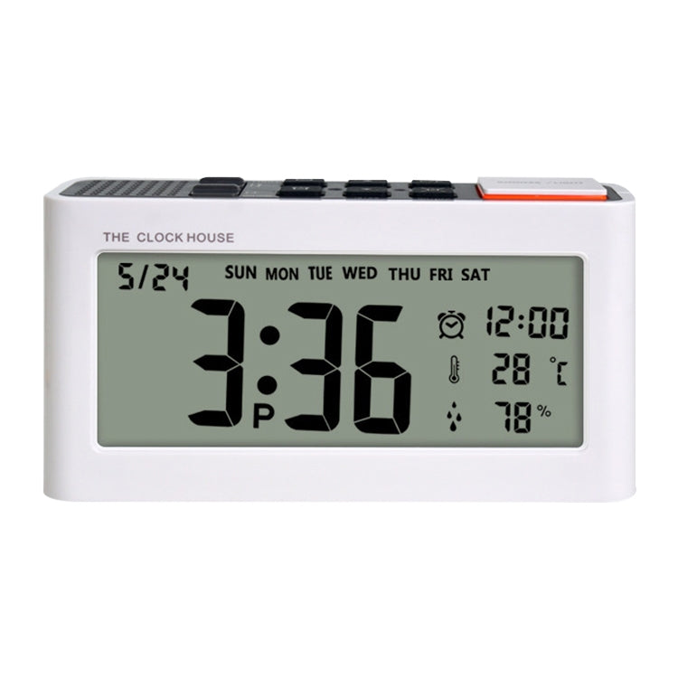 AQ112 LCD Electronic Alarm Clock with Temperature & Humidity Display - Alarm Clocks by buy2fix | Online Shopping UK | buy2fix