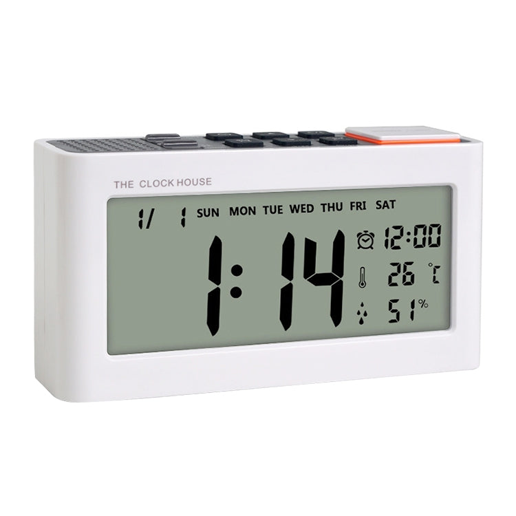 AQ112 LCD Electronic Alarm Clock with Temperature & Humidity Display - Alarm Clocks by buy2fix | Online Shopping UK | buy2fix