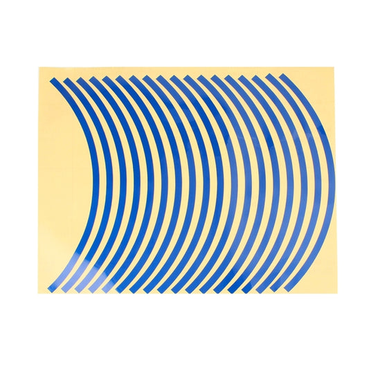 Color 17 inch Wheel Hub Reflective Sticker for Luxury Car(Blue) by buy2fix