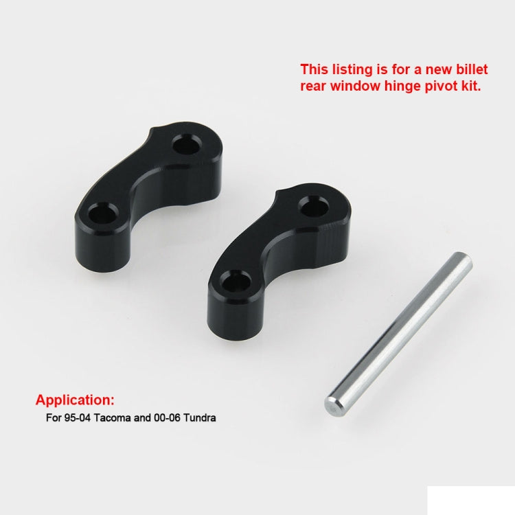 OT243 2 PCS Aluminum Alloy Window Latch Hinge Pivot for 95-04 Tacoma 00-06 Tundra Rear Quarter BL - Glasses & Windows Accessories by buy2fix | Online Shopping UK | buy2fix