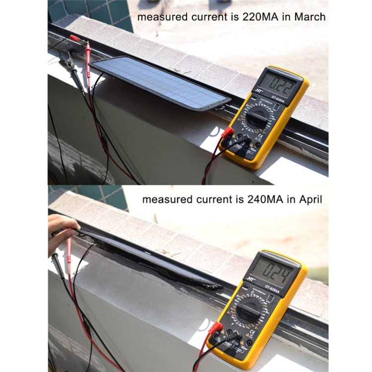 4.5W Portable Car Automobile Boat Battery Solar Cells Rechargeable Power Battery Charger - Booster Cable & Clip by buy2fix | Online Shopping UK | buy2fix