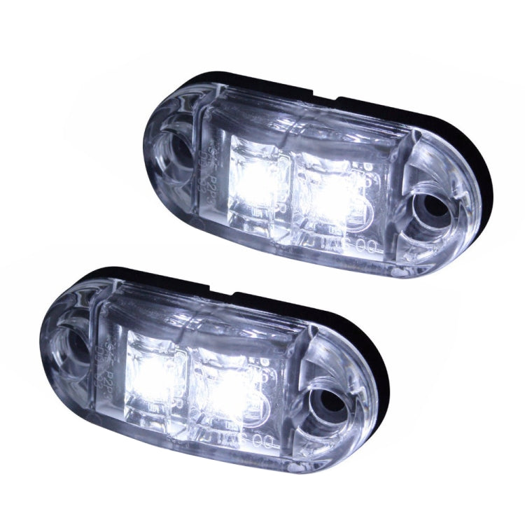 10 PCS Car Truck Trailer Piranha LED Side Marker Indicator Lights Bulb Lamp(White Light) - Clearance Lights by buy2fix | Online Shopping UK | buy2fix