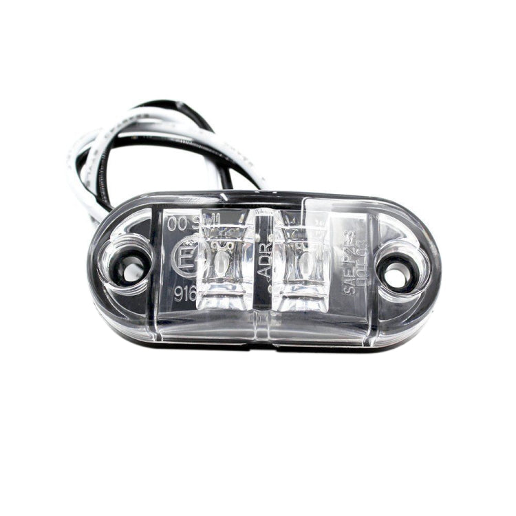 10 PCS Car Truck Trailer Piranha LED Side Marker Indicator Lights Bulb Lamp(White Light) - Clearance Lights by buy2fix | Online Shopping UK | buy2fix