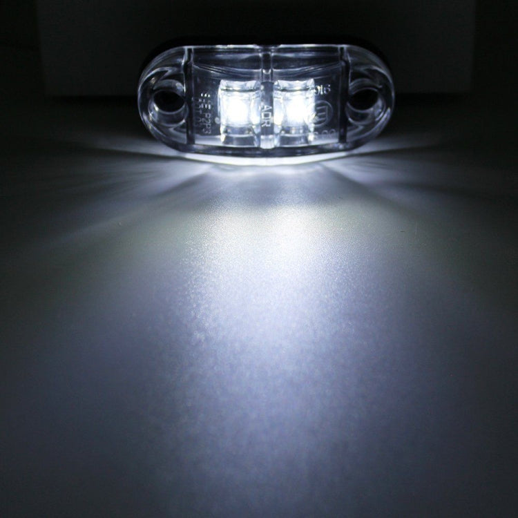 10 PCS Car Truck Trailer Piranha LED Side Marker Indicator Lights Bulb Lamp(White Light) - Clearance Lights by buy2fix | Online Shopping UK | buy2fix
