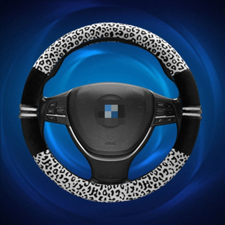 Leopard Grain Steering Wheel Cover, Adaptation Steering Wheel Diameter: 37-38 cm by buy2fix