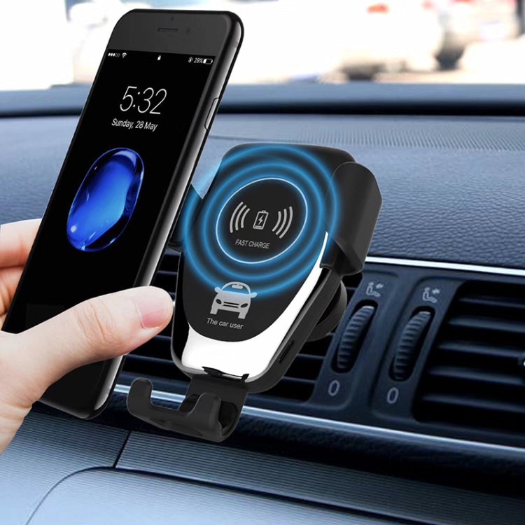 Car Air Outlet Bracket Wireless Charger Qi Standard Wireless Charger(Black) by buy2fix