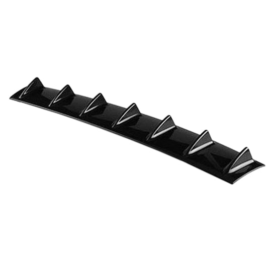 Universal Car Rear Bumper Lip Diffuser 7 Shark Fin Style Black ABS, Size: 85.0x18.0x5.0cm by buy2fix