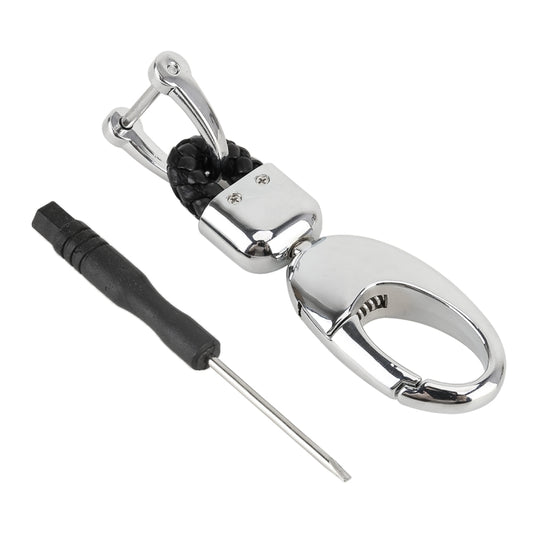 Car Metal Key Holder With Two Rings(Black) by buy2fix