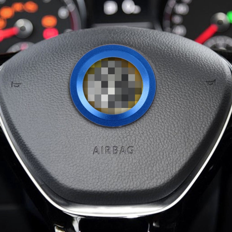 Car Aluminum Steering Wheel Decoration Ring For Cadillac(Blue) by buy2fix