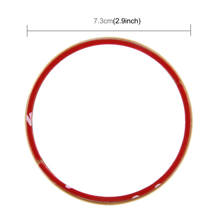 4 PCS Car Aluminum Wheel Hub Deroration Ring For Cadillac(Gold) - Wheels Tires & Parts by buy2fix | Online Shopping UK | buy2fix