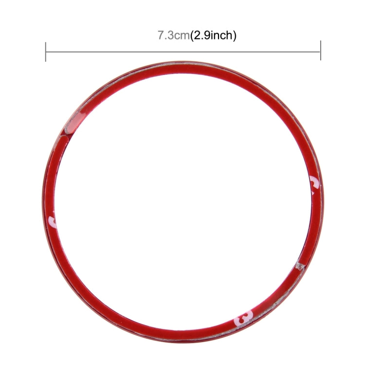 4 PCS Car Aluminum Wheel Hub Deroration Ring For Cadillac(Red) - Wheels Tires & Parts by buy2fix | Online Shopping UK | buy2fix