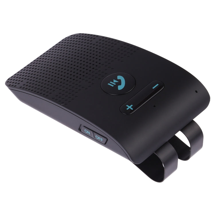 SP09 Multipoint Wireless Bluetooth V4.2 Handsfree Car Kit Speaker Speakerphone, Support Voice Readout & Vibration Sensor - Loudspeaker by buy2fix | Online Shopping UK | buy2fix