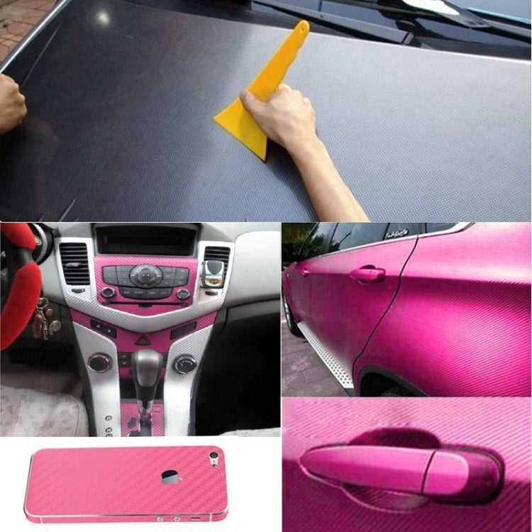 Car Decorative 3D Carbon Fiber PVC Sticker, Size: 152cm x 50cm(Pink) by buy2fix