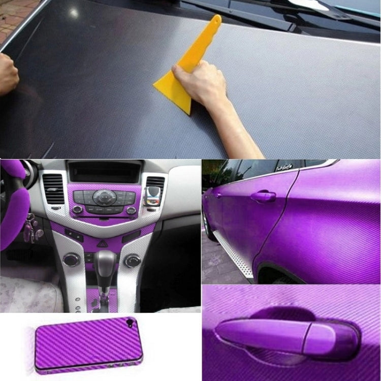 Car Decorative 3D Carbon Fiber PVC Sticker, Size: 152cm x 50cm(Purple) by buy2fix