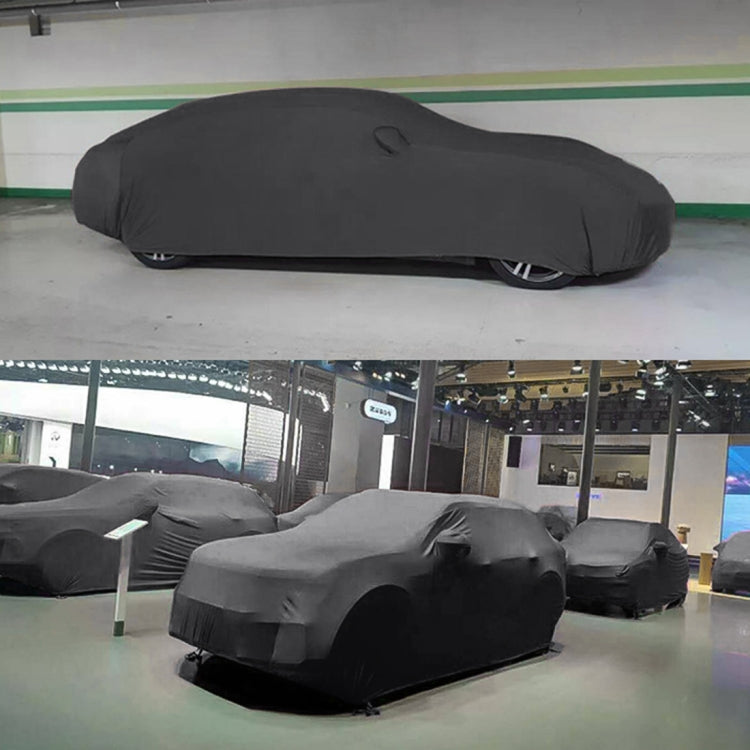 Anti-Dust Anti-UV Heat-insulating Elastic Force Cotton Car Cover for SUV, Size: L, 4.78m~5.04m(Black) - PE Material by buy2fix | Online Shopping UK | buy2fix