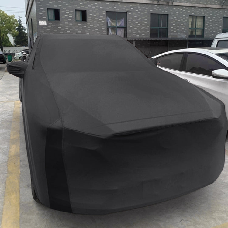 Anti-Dust Anti-UV Heat-insulating Elastic Force Cotton Car Cover for SUV, Size: L, 4.78m~5.04m(Black) - PE Material by buy2fix | Online Shopping UK | buy2fix