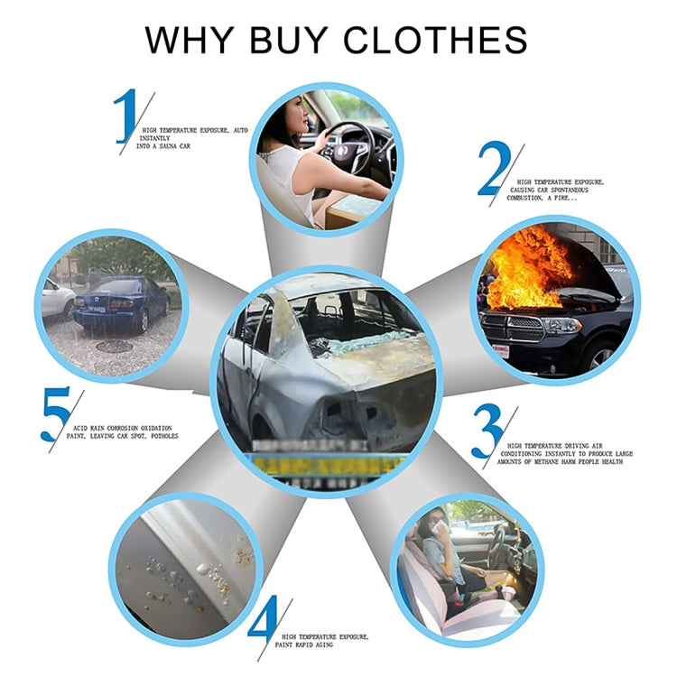 Anti-Dust Anti-UV Heat-insulating Elastic Force Cotton Car Cover for SUV, Size: L, 4.78m~5.04m(Black) - PE Material by buy2fix | Online Shopping UK | buy2fix