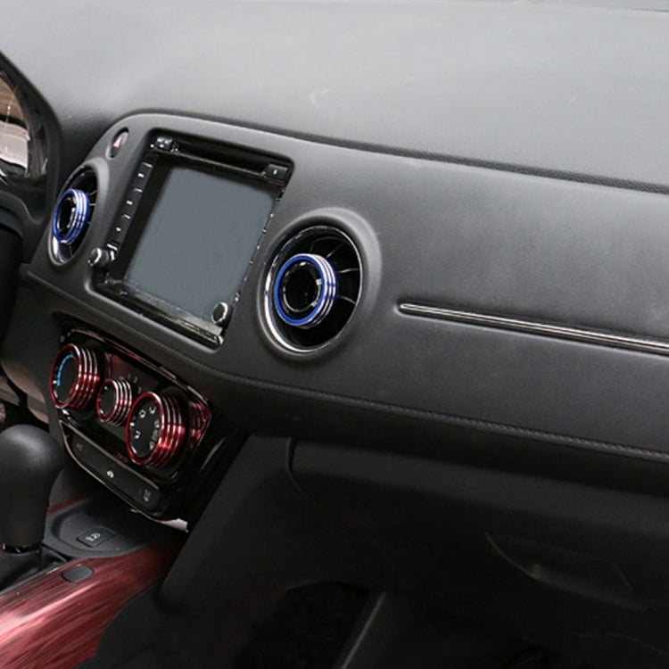 3 PCS Car Aluminum Air Conditioner Knob Case For Honda(Blue) by buy2fix