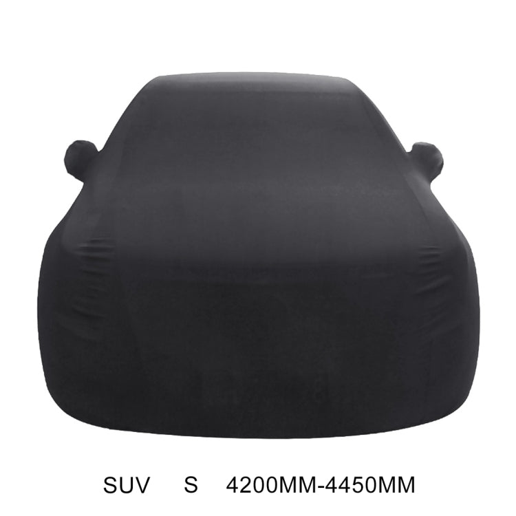 Anti-Dust Anti-UV Heat-insulating Elastic Force Cotton Car Cover for SUV, Size: S, 4.2m~4.45m (Black) - PE Material by buy2fix | Online Shopping UK | buy2fix