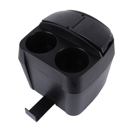 SHUNWEI SD-1605 Multifunction 3 in 1 Car Cup Holder Drink Bottle Can Garbage Can Portable Vehicle Trash Can Bin Rubbish Bin Organizer(Black) by SHUNWEI