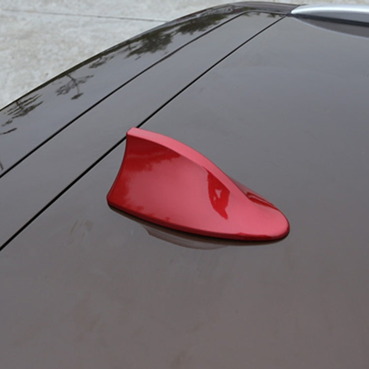 Universal Car Antenna Aerial Shark Fin Radio Signal For Auto SUV Truck Van(Red) by buy2fix