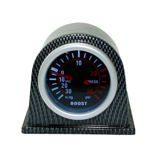 52mm 12V Universal Car Modified LED White Light Turbo Boost Gauge - Clocks & Car Meters by buy2fix | Online Shopping UK | buy2fix