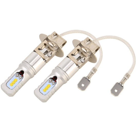 2 PCS H3 DC12V / 4.5W / 6000K / 360LM Car LED Fog Light with 6 CSP Lamp Beads, White Light (Silver) by buy2fix